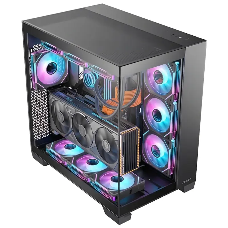 - Caja ANTEC PERSONALIZADA -  ATX con 7 ventiladores PWM ARGB 
